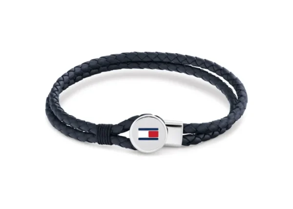 Bransoletka męska Tommy Hilfiger 2790656 skóra granatowa
