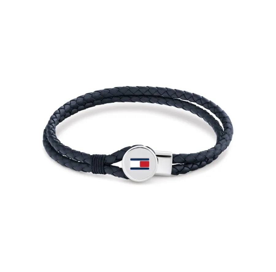 Bransoletka męska Tommy Hilfiger 2790656 skóra granatowa