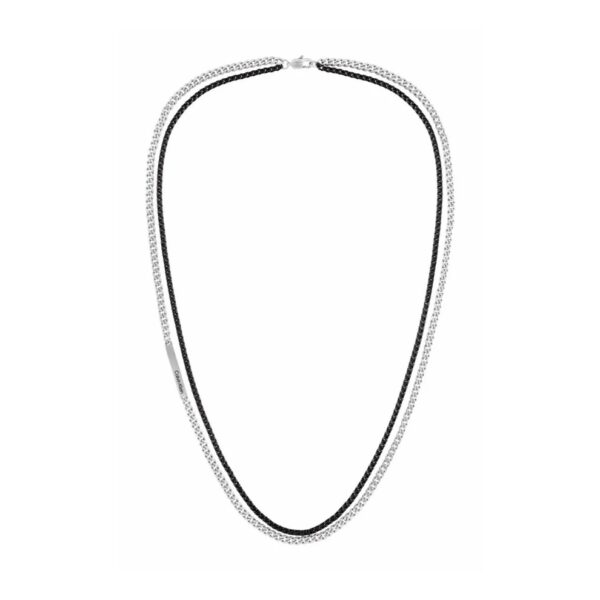 Naszyjnik męski Calvin Klein Industrial Hardware 35000565 stal czarno-srebrna