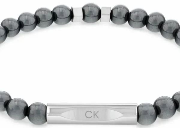 Bransoletka męska Calvin Klein Mixed Beads 35000575 stal grafitowa