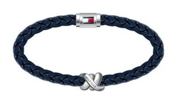 Bransoletka męska Tommy Hilfiger 2790736 skóra granatowa