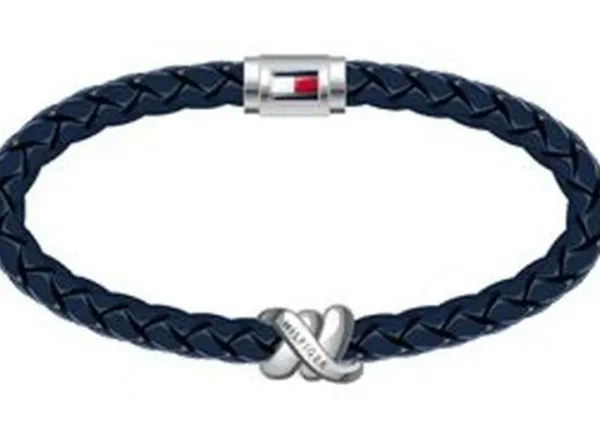 Bransoletka męska Tommy Hilfiger 2790736 skóra granatowa