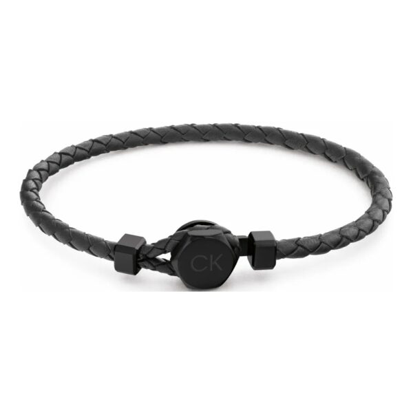 Bransoletka męska Calvin Klein Latch 35000262 skóra czarna