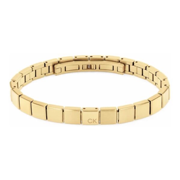 Bransoletka męska Calvin Klein Minimalistic Squares 35000489 stal złota