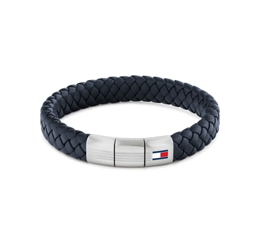 Bransoletka męska Tommy Hilfiger 2790660 skóra granatowa