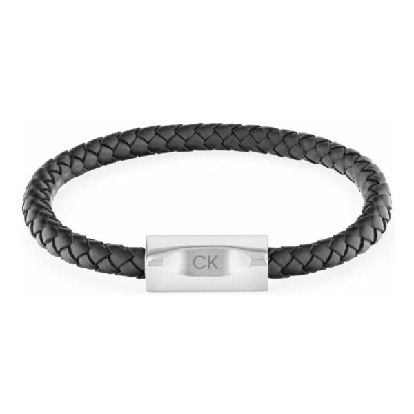 Bransoletka męska Calvin Klein Bold Leathers 35000571 skóra czarna