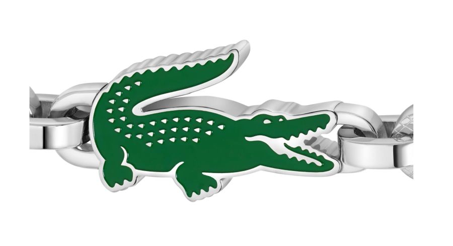 Bransoletka Lacoste Arthor 2040631 srebrna – zbliżenie
