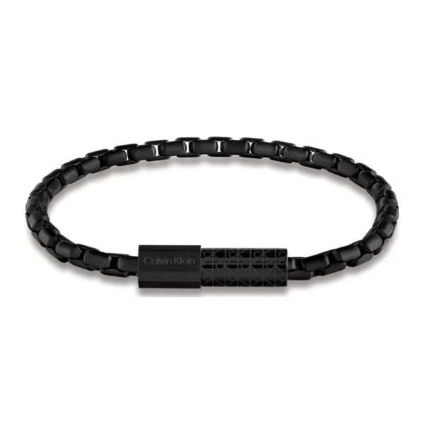 Bransoletka męska Calvin Klein Contoured Barrel 35100096 stal czarna