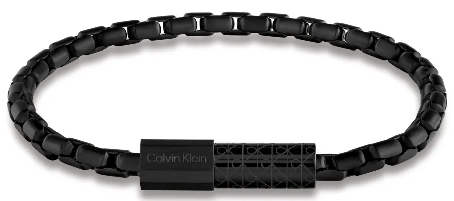 Bransoletka męska Calvin Klein Contoured Barrel 35100096 stal czarna