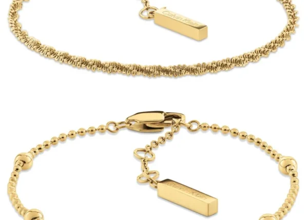 Zestaw biżuterii damski Calvin Klein CK Layered 35000948 stal złota