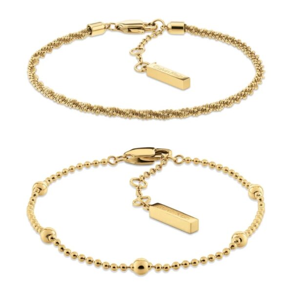 Zestaw biżuterii damski Calvin Klein CK Layered 35000948 stal złota