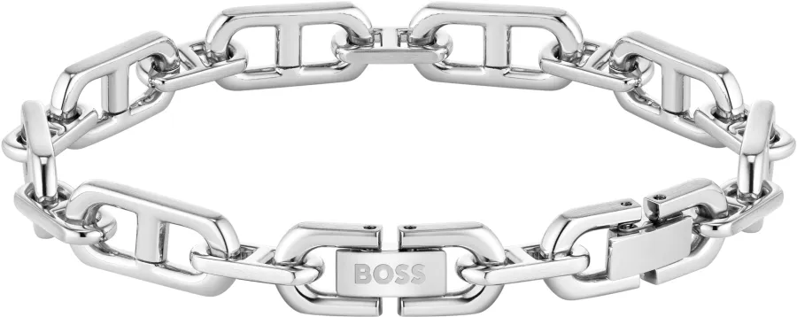 Bransoletka BOSS Kode Chain 1580727M stalowa – detal wykończenia stali