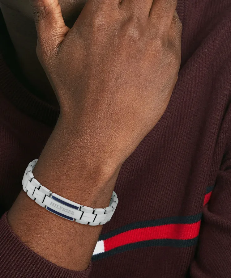 Bransoletka męska Tommy Hilfiger 2790600 stal srebrna – zbliżenie