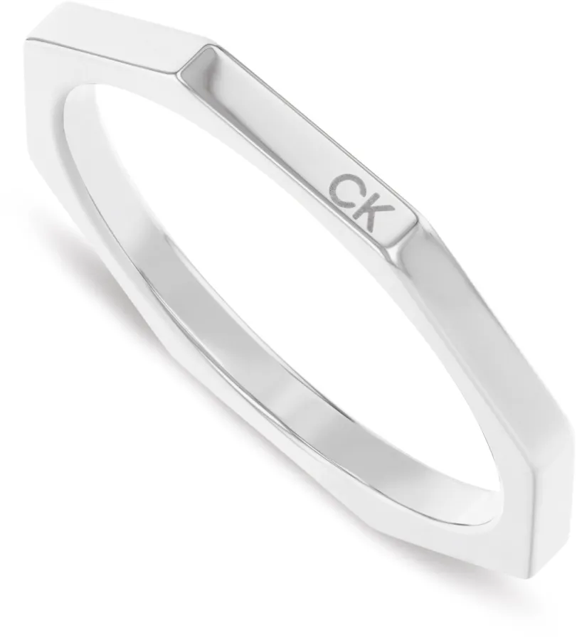 Pierścionek damski Calvin Klein Essential Shapes 35000509d stal złota na dłoni