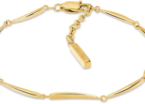 Bransoletka damska Calvin Klein Elongated Drops 35000997 stal złota