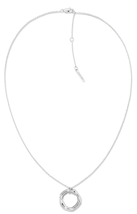 Naszyjnik damski Calvin Klein Fluid Forms 35001015 stal srebrna