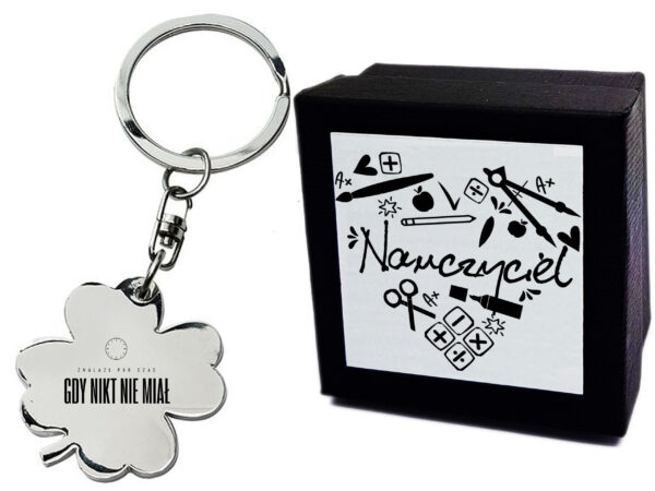 Brelok Koniczynka - Znalazł pan czas gdy nikt nie miał - Dzień Nauczyciela