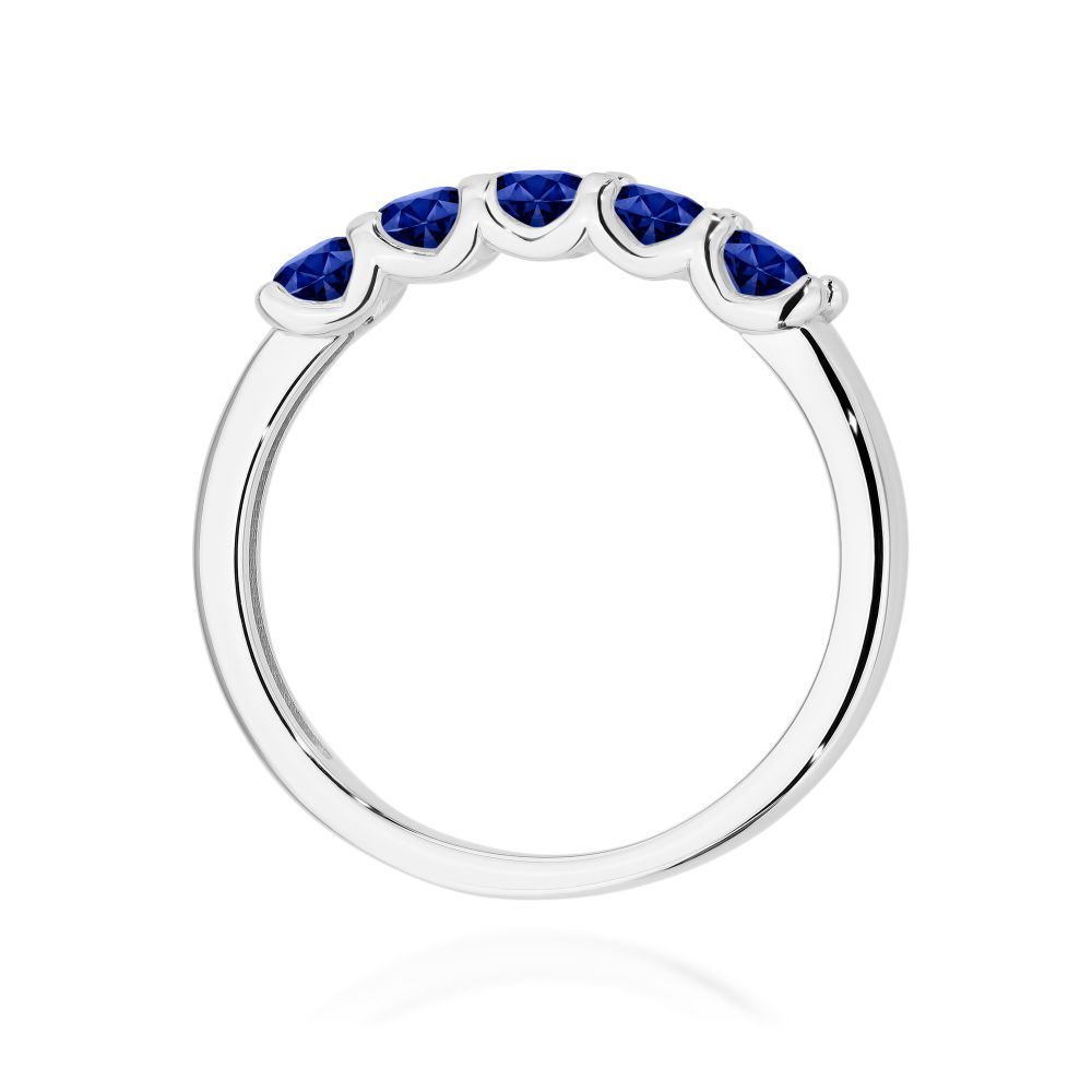 Pierścionek z brylantami 0,75 ct, białe złoto 585