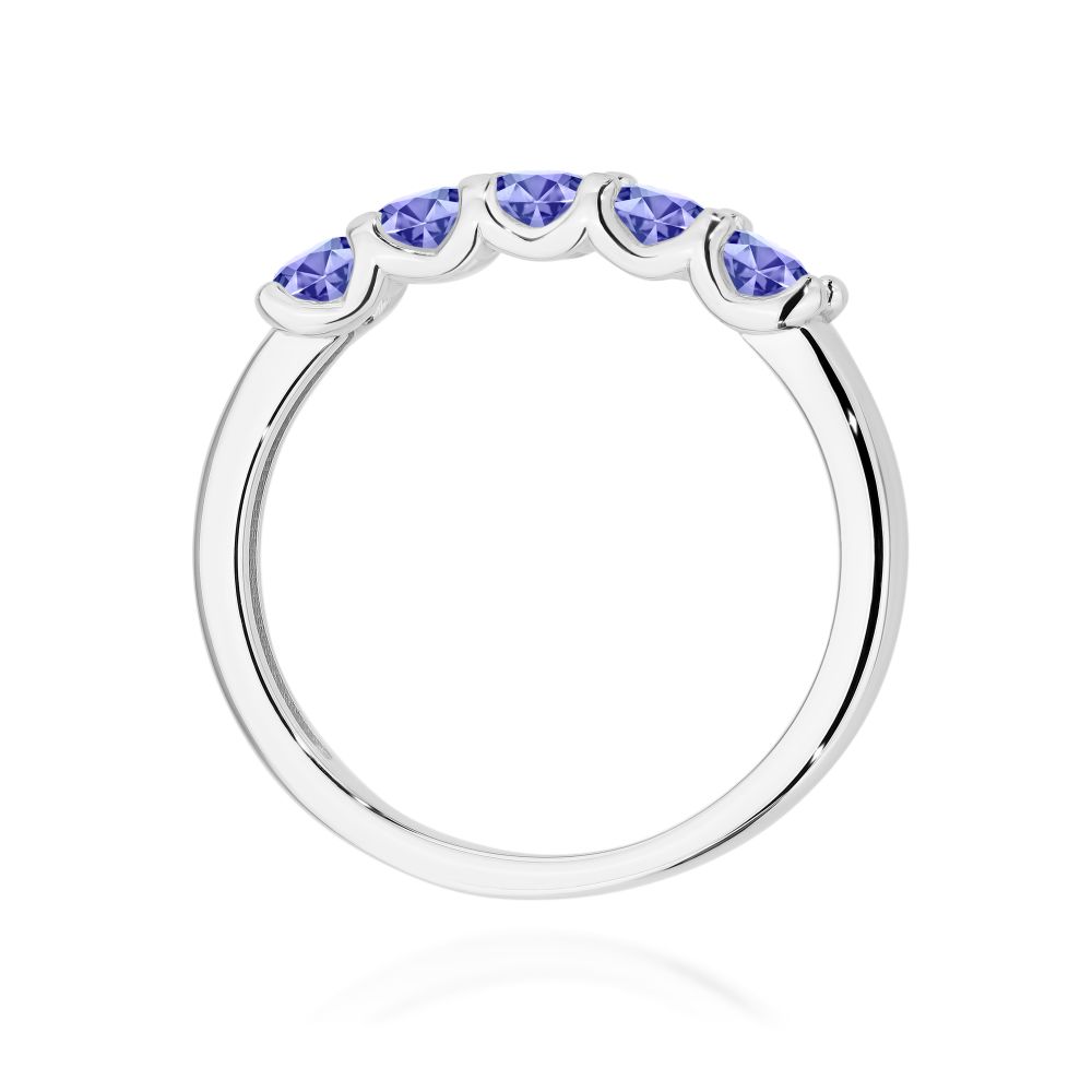 Pierścionek z brylantami 0,75 ct, białe złoto 585