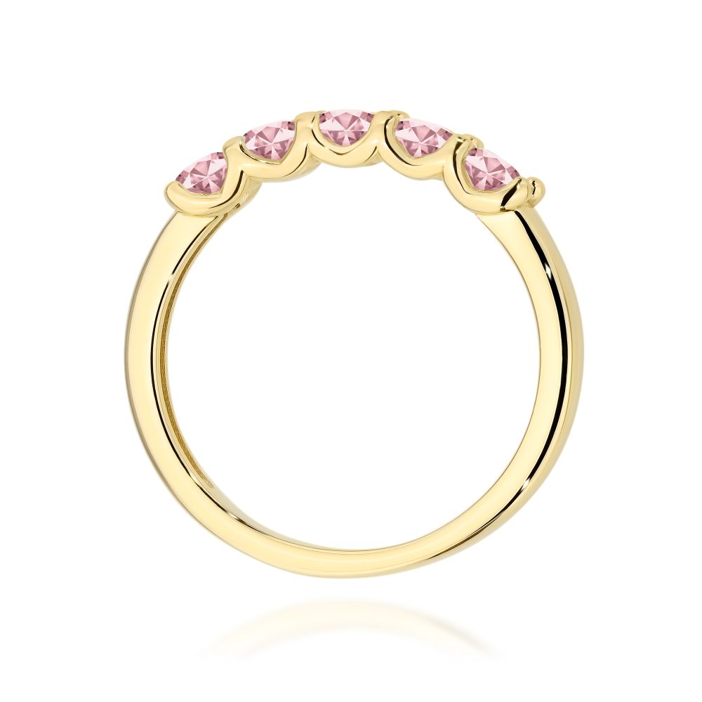 Pierścionek z brylantami 0,50 ct, żółte złoto 585