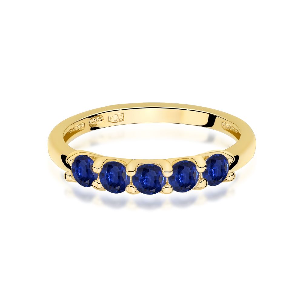 Pierścionek z brylantami 0,75 ct, żółte złoto 585
