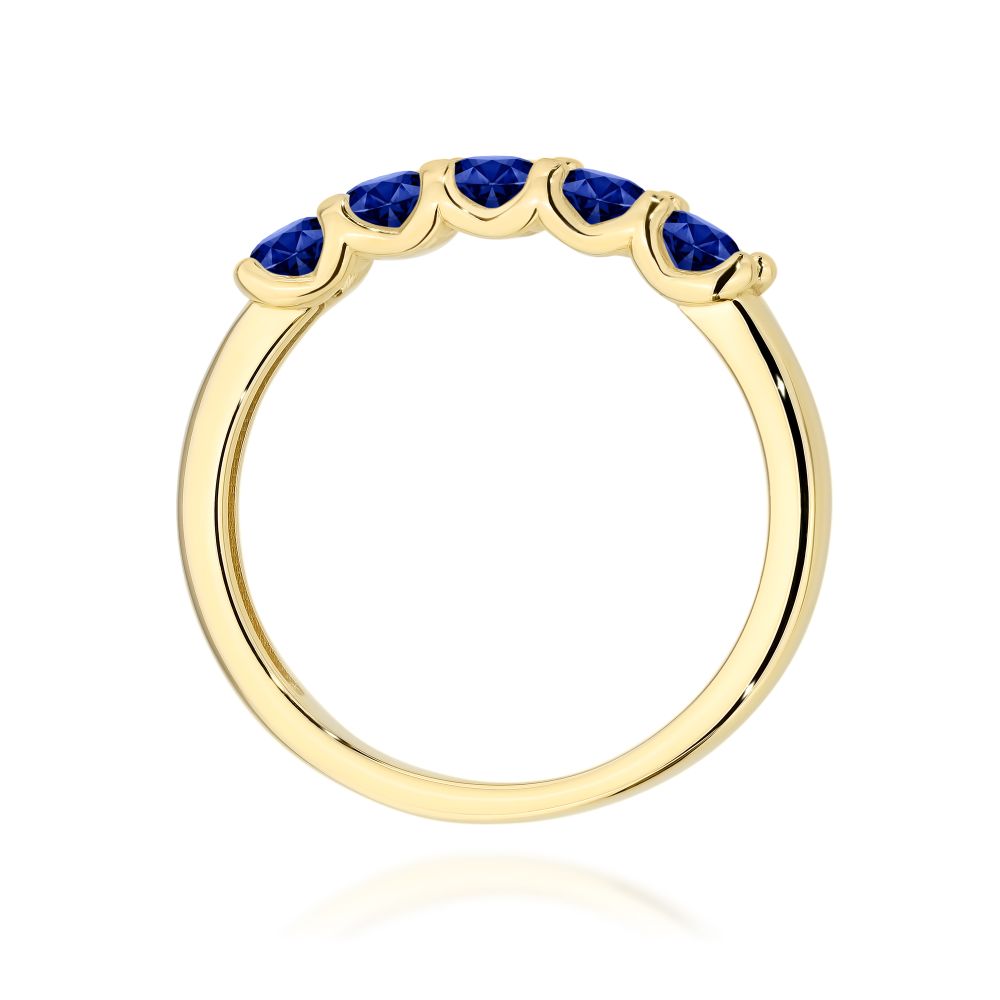 Pierścionek z brylantami 0,75 ct, żółte złoto 585