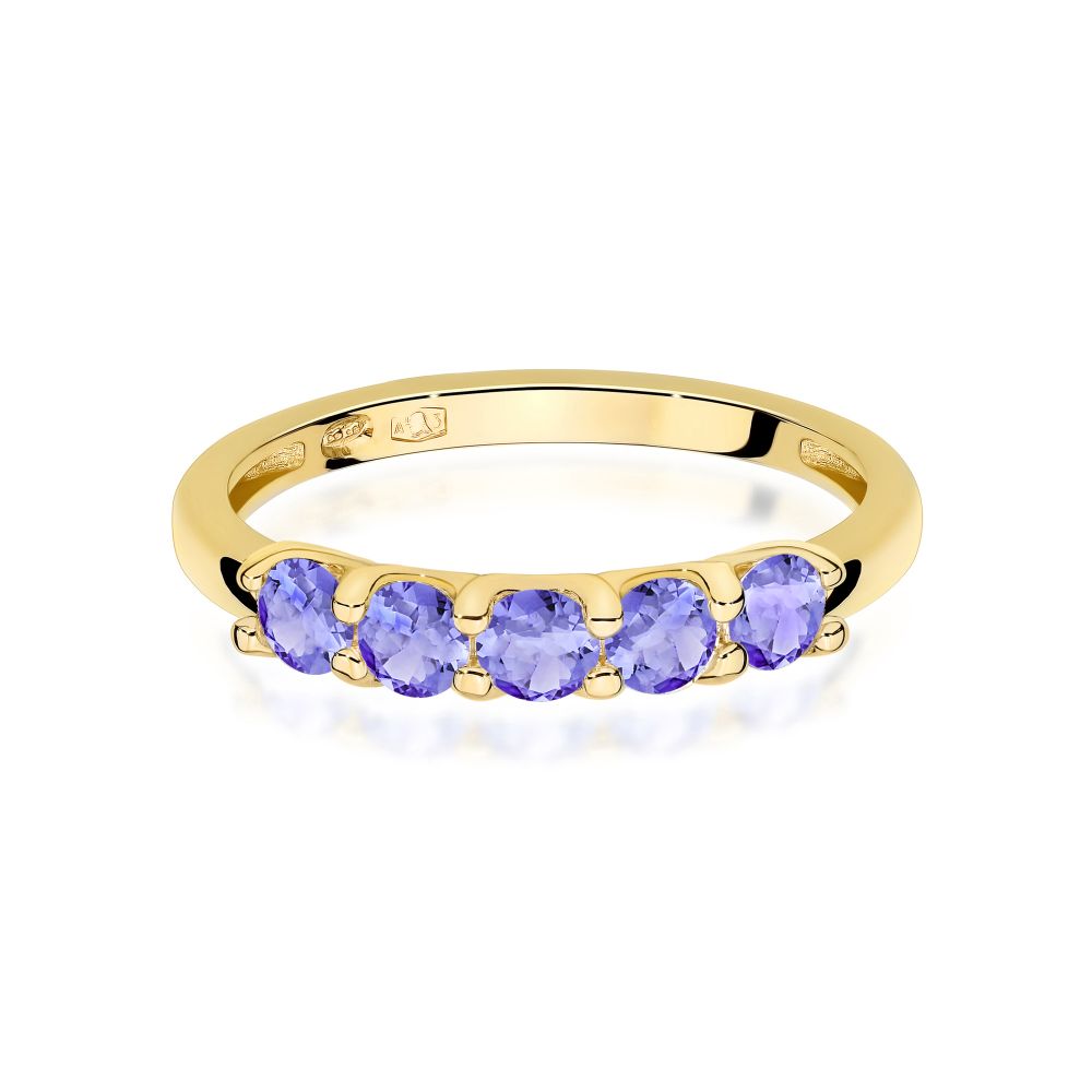 Pierścionek z brylantami 0,75 ct, żółte złoto 585