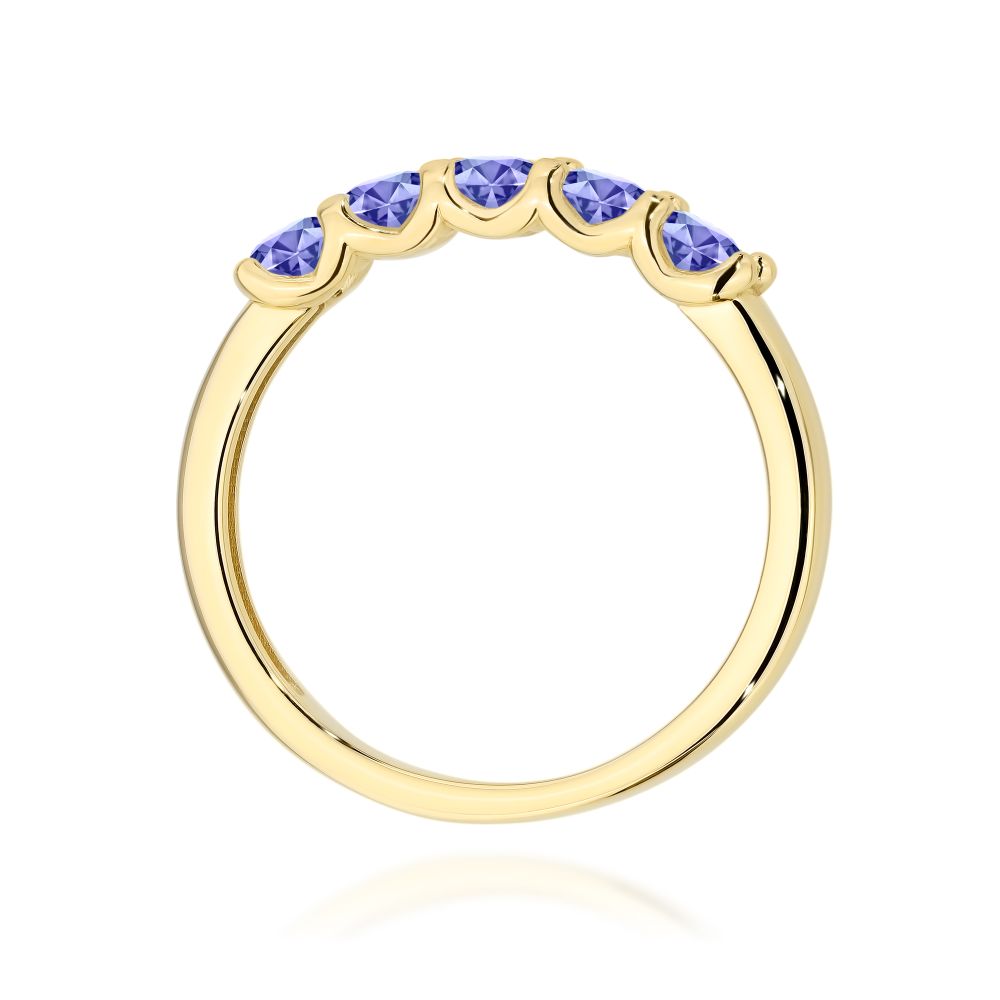Pierścionek z brylantami 0,75 ct, żółte złoto 585