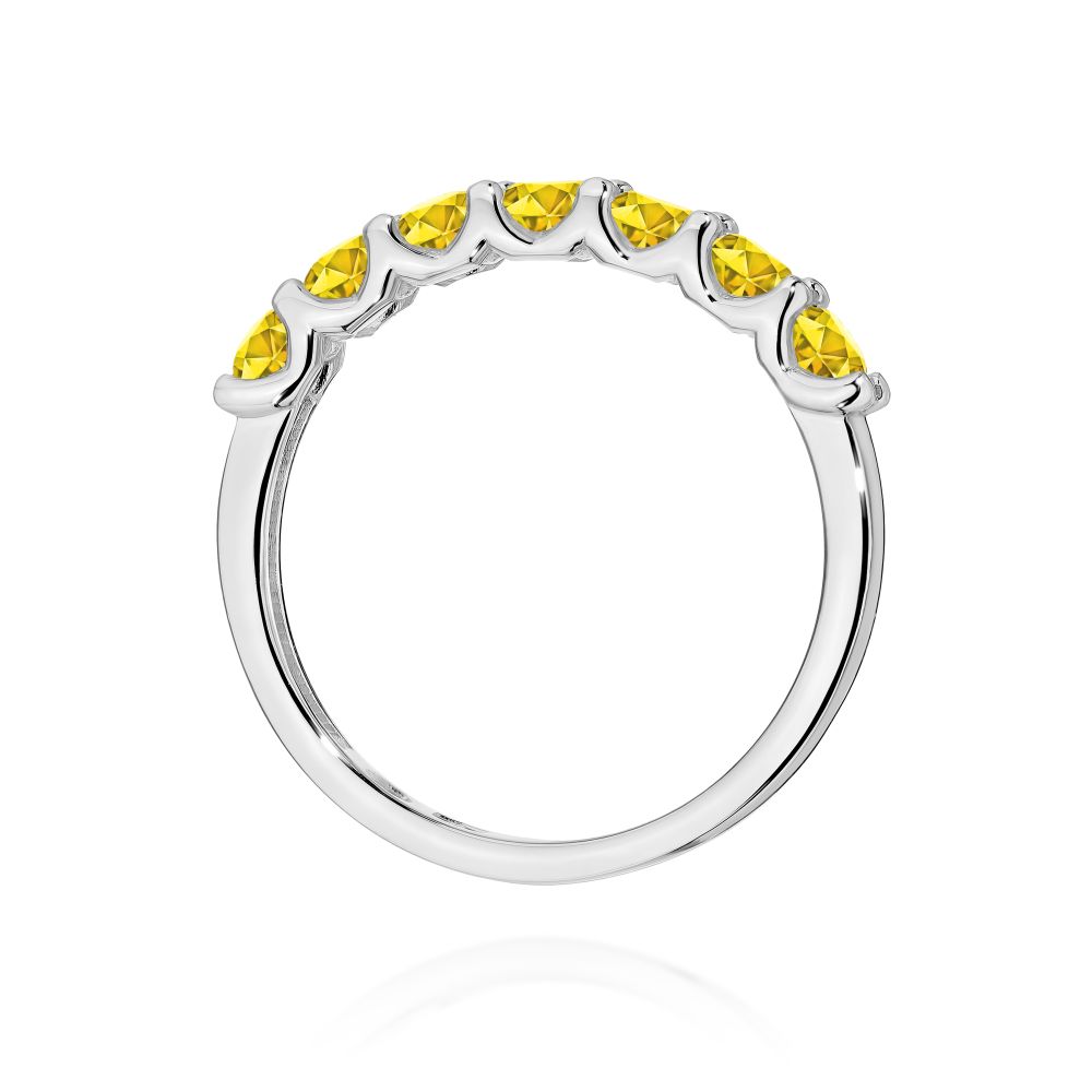 Pierścionek z brylantami 0,70 ct, białe złoto 585