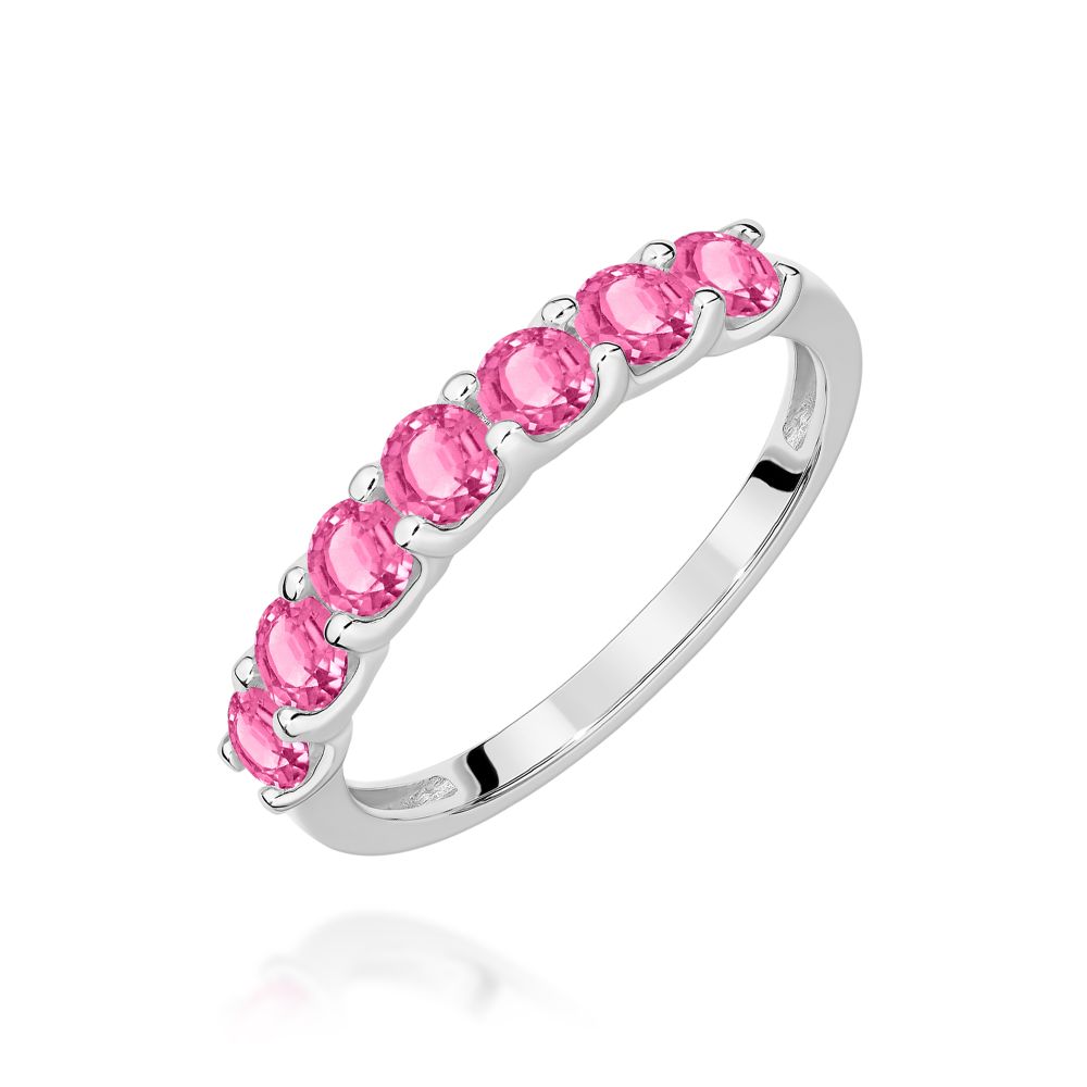 Pierścionek z brylantami 0,91 ct, białe złoto 585
