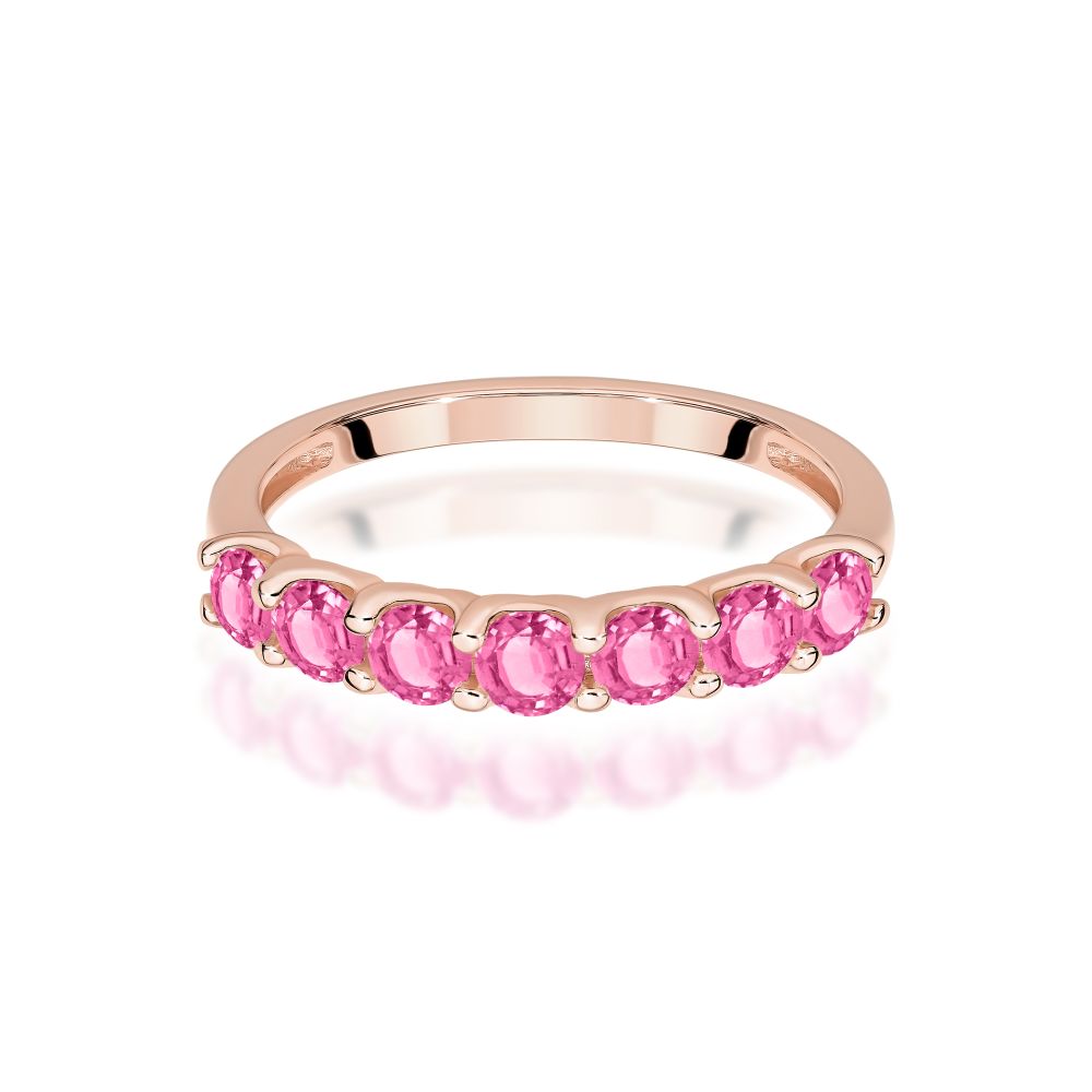 Pierścionek z brylantami 0,91 ct, różowe złoto 585