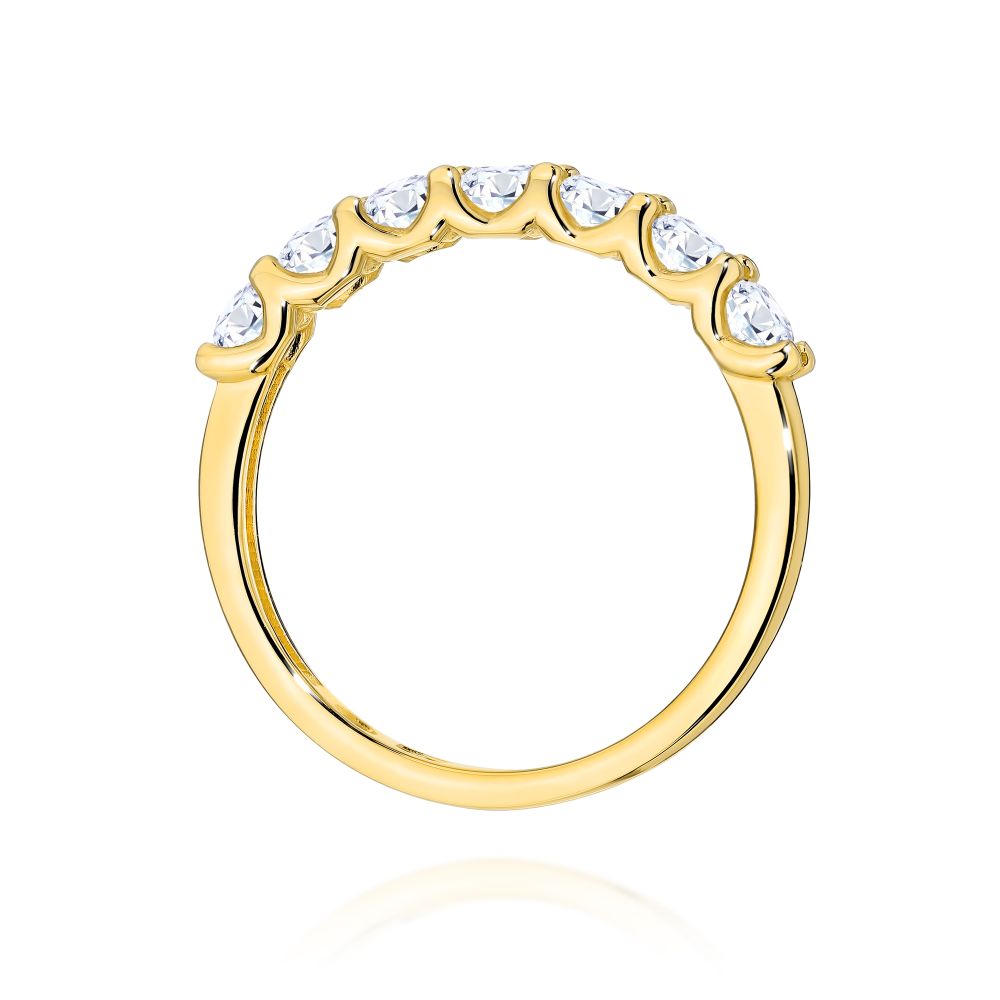 Pierścionek z brylantami 0,70 ct, żółte złoto 585