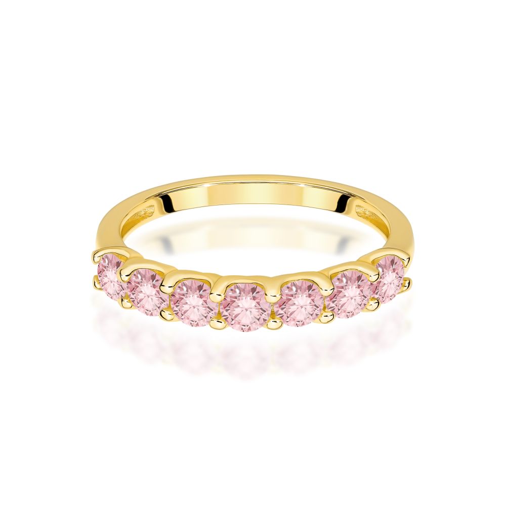 Pierścionek z brylantami 0,70 ct, żółte złoto 585
