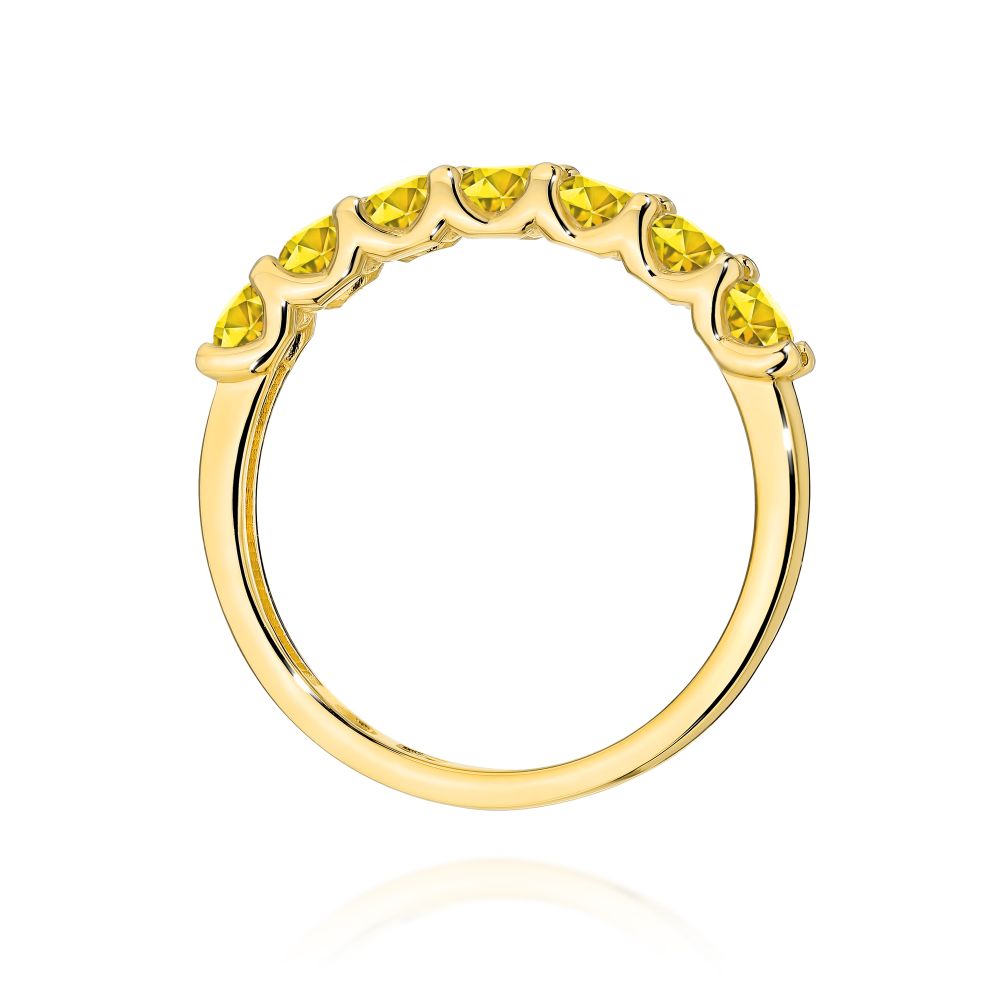 Pierścionek z brylantami 0,70 ct, żółte złoto 585