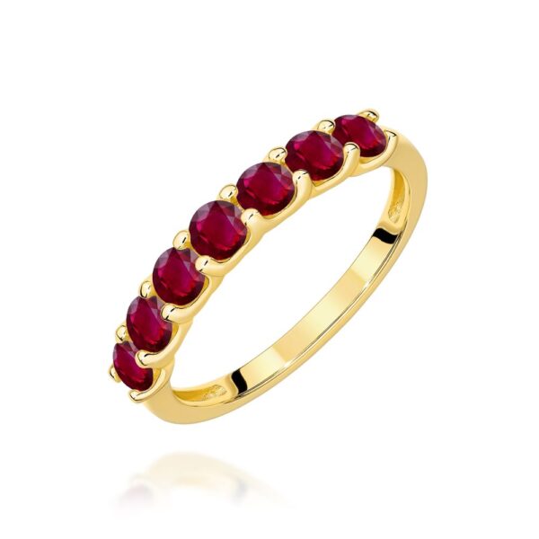 Pierścionek z brylantami 1,05 ct, żółte złoto 585