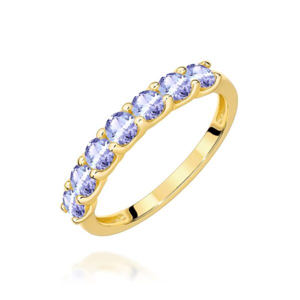Pierścionek z brylantami 1,05 ct, żółte złoto 585