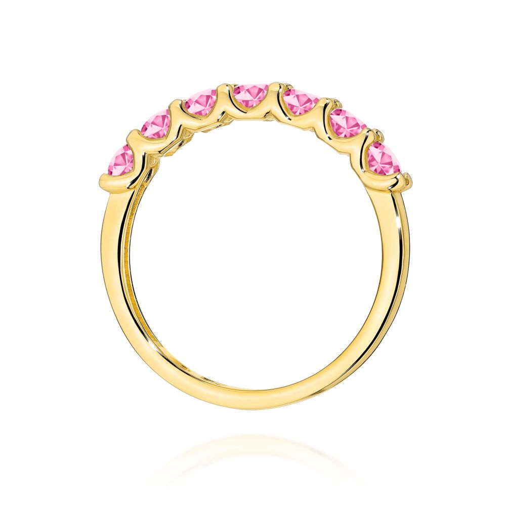 Pierścionek z brylantami 0,91 ct, żółte złoto 585