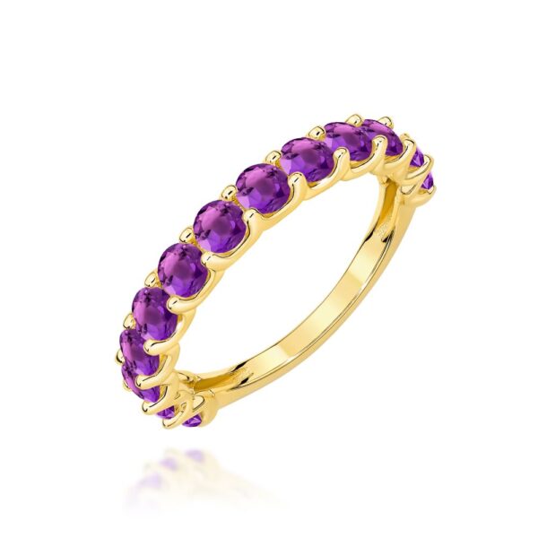 Pierścionek z brylantami 1,30 ct, żółte złoto 585