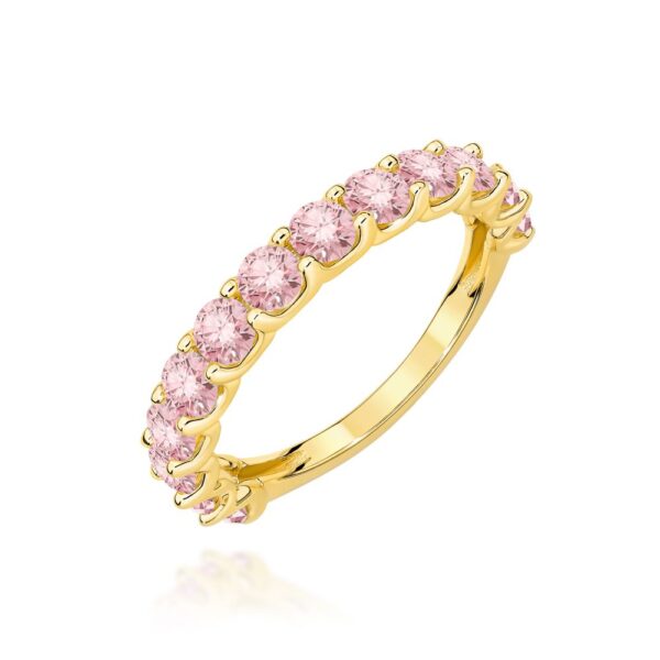 Pierścionek z brylantami 1,30 ct, żółte złoto 585