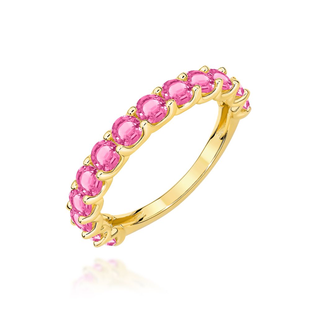 Pierścionek z brylantami 1,69 ct, żółte złoto 585