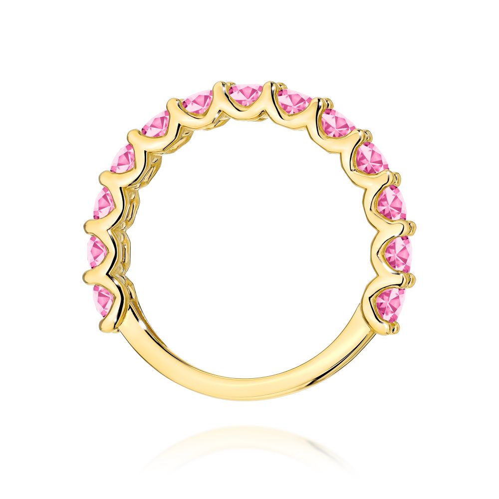 Pierścionek z brylantami 1,69 ct, żółte złoto 585