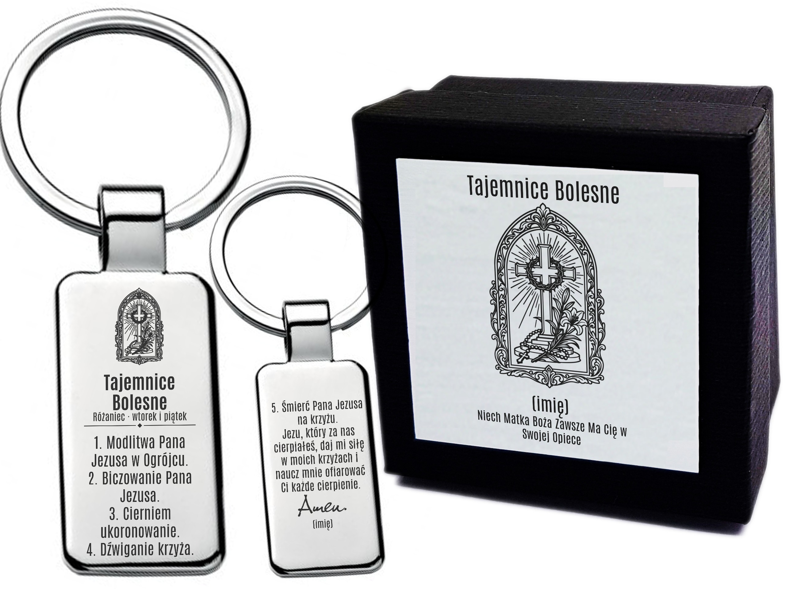 Brelok z grawerem Tajemnice Bolesne