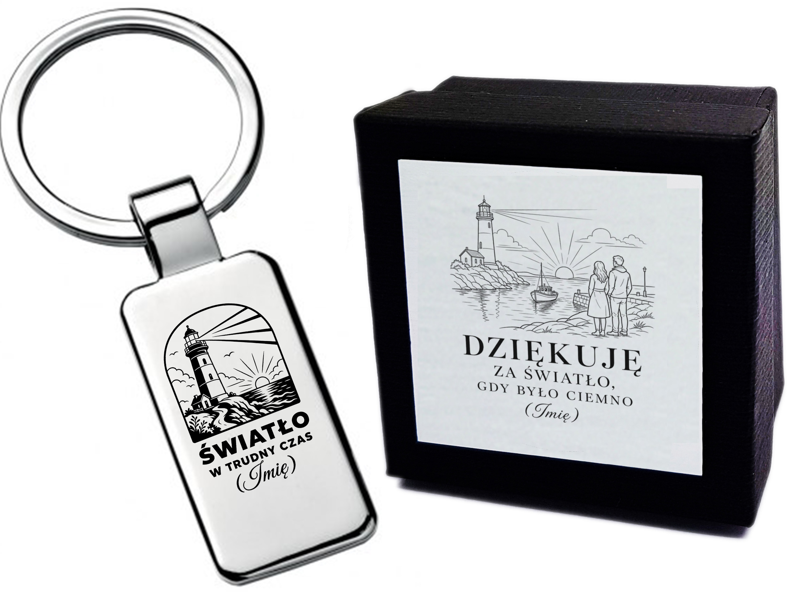 Brelok z grawerem Światło w Trudny Czas