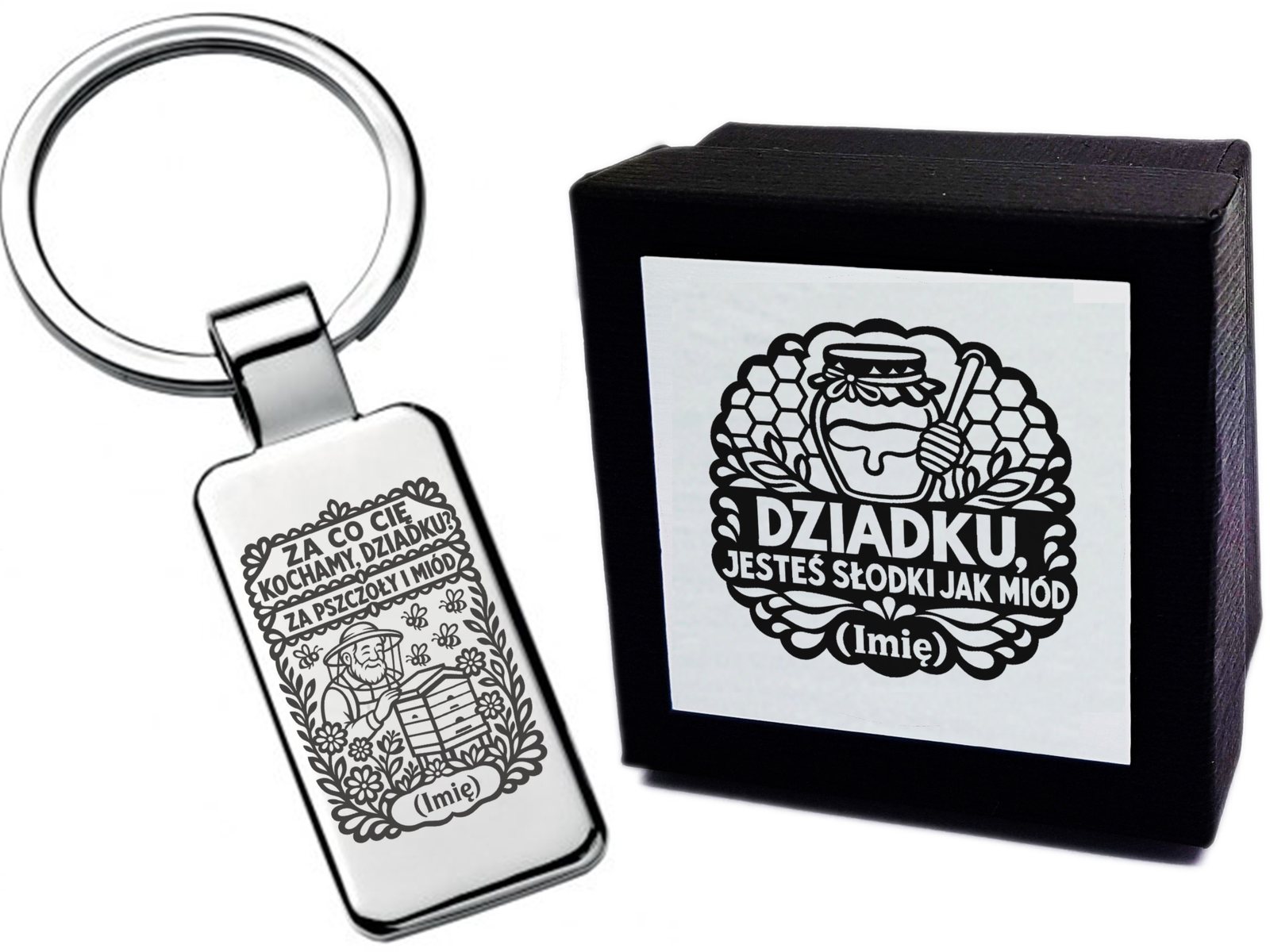 Brelok z grawerem Za co Cię kocham – dla Dziadka – wycinanka 4478 – prezent dla bliskiej osoby
