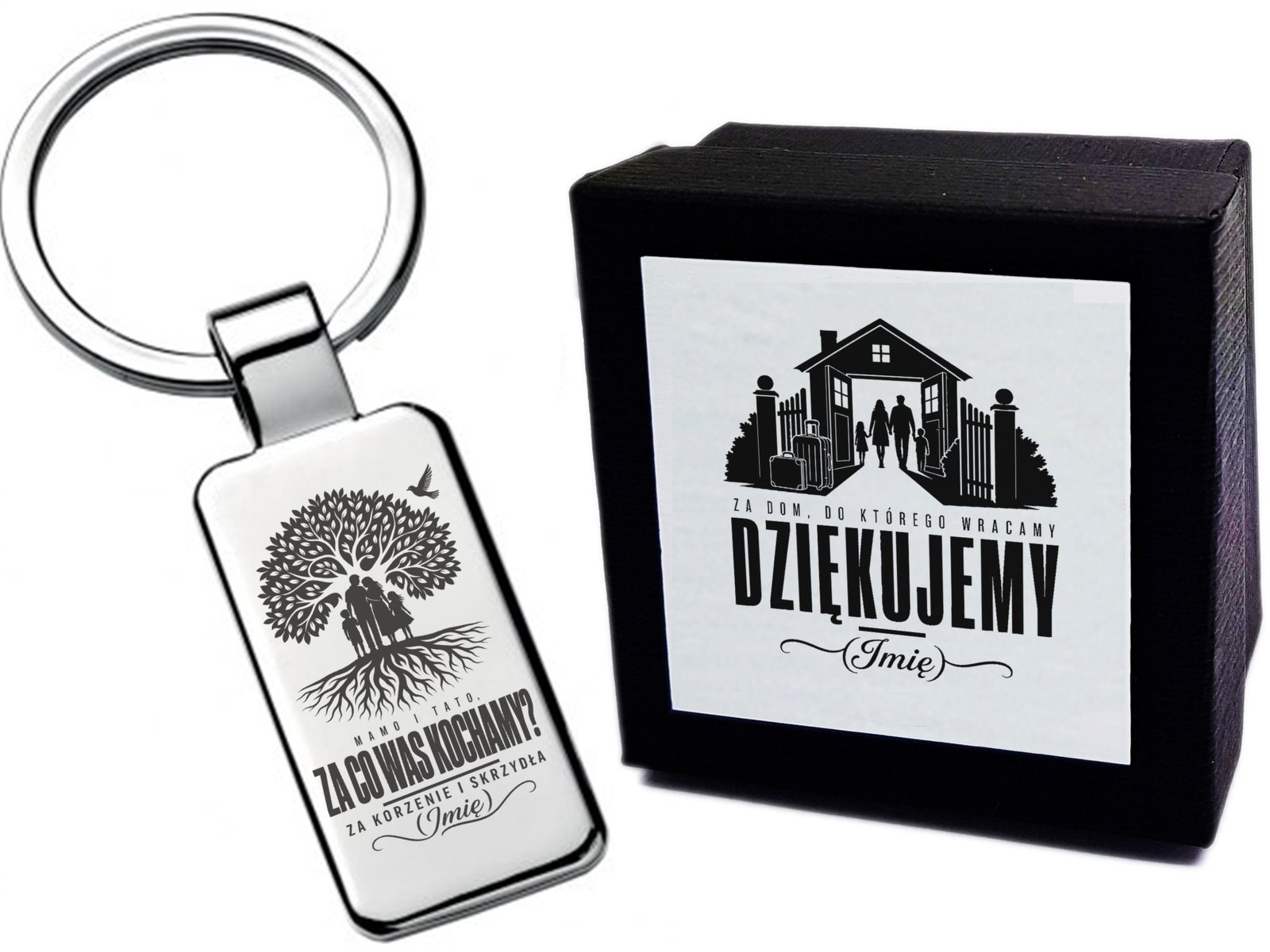 Brelok z grawerem Za co Cię kocham – dla Rodziców – klasyczny 4482 – prezent dla bliskiej osoby