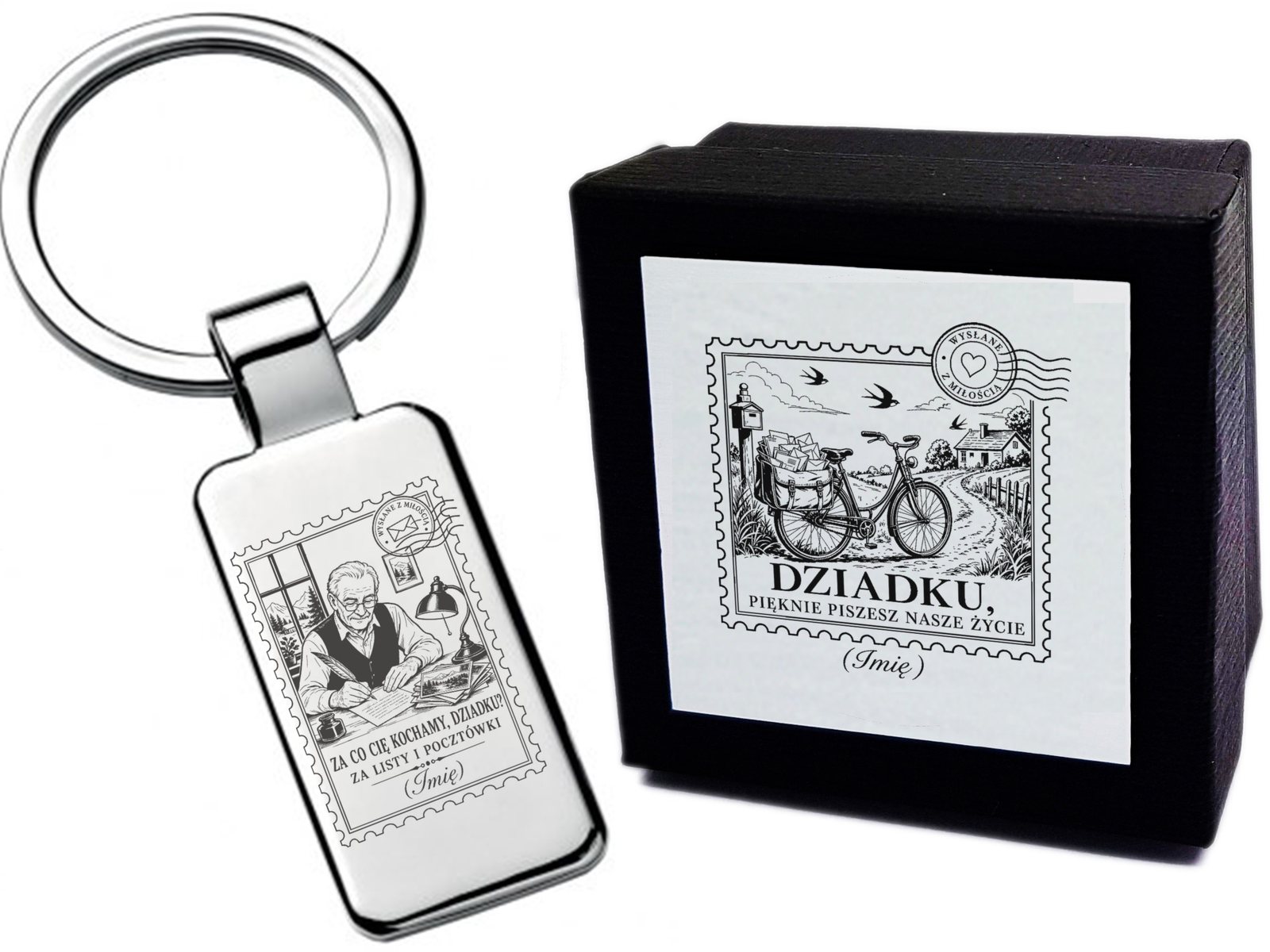 Brelok z grawerem Za co Cię kocham – dla Dziadka – znaczek 4531 – prezent dla bliskiej osoby