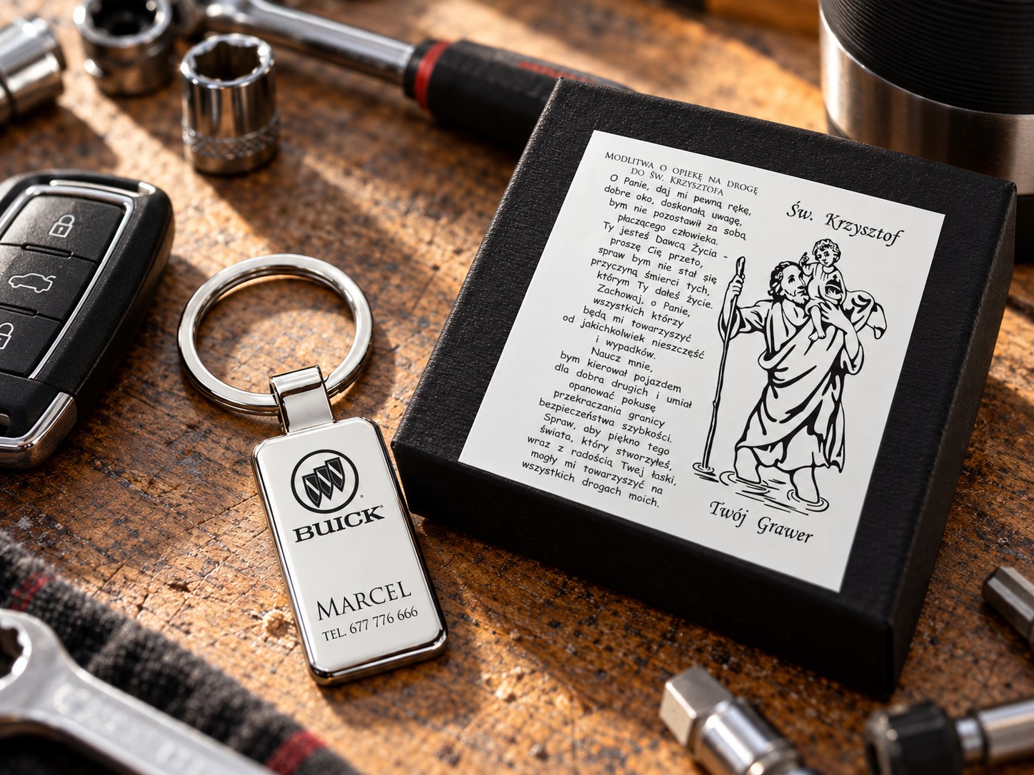 Brelok z grawerem Buick – prezent dla kierowcy
