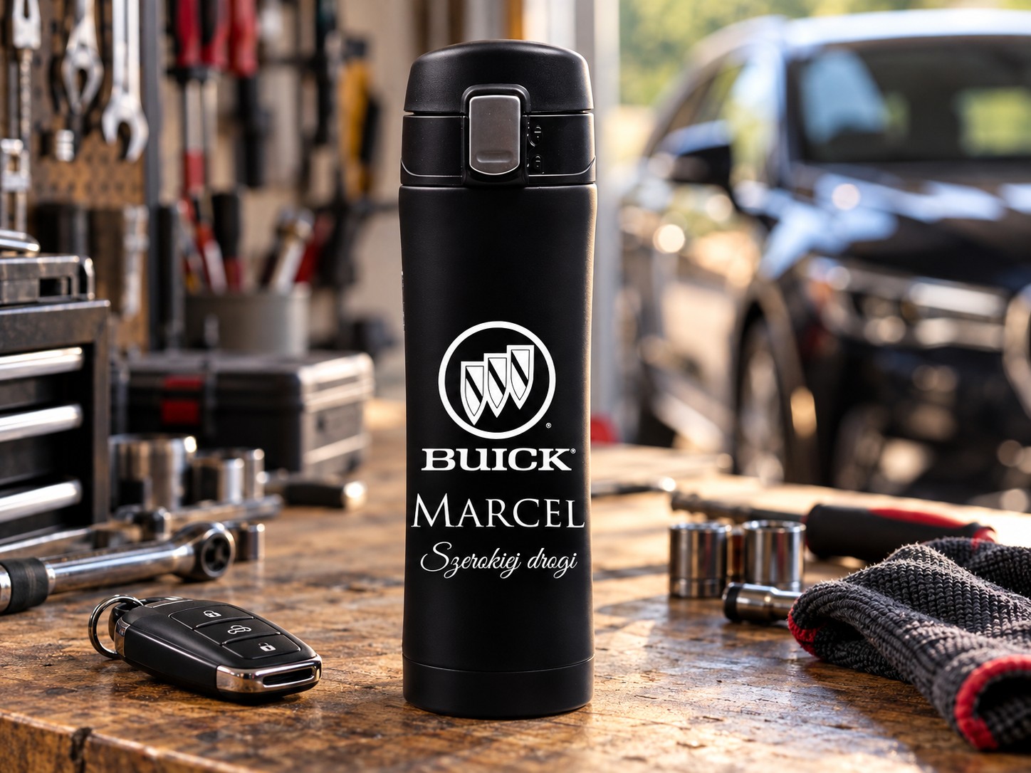 Kubek termiczny z grawerem Buick – prezent dla kierowcy