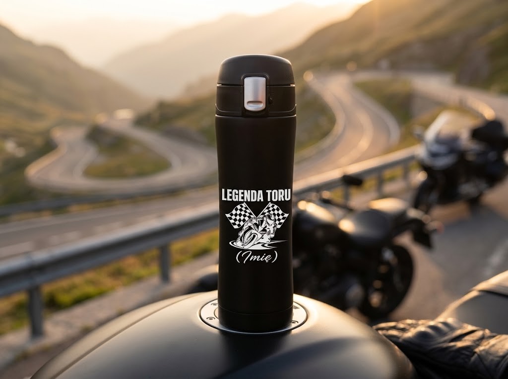 Kubek termiczny z grawerem – prezent dla motocyklisty