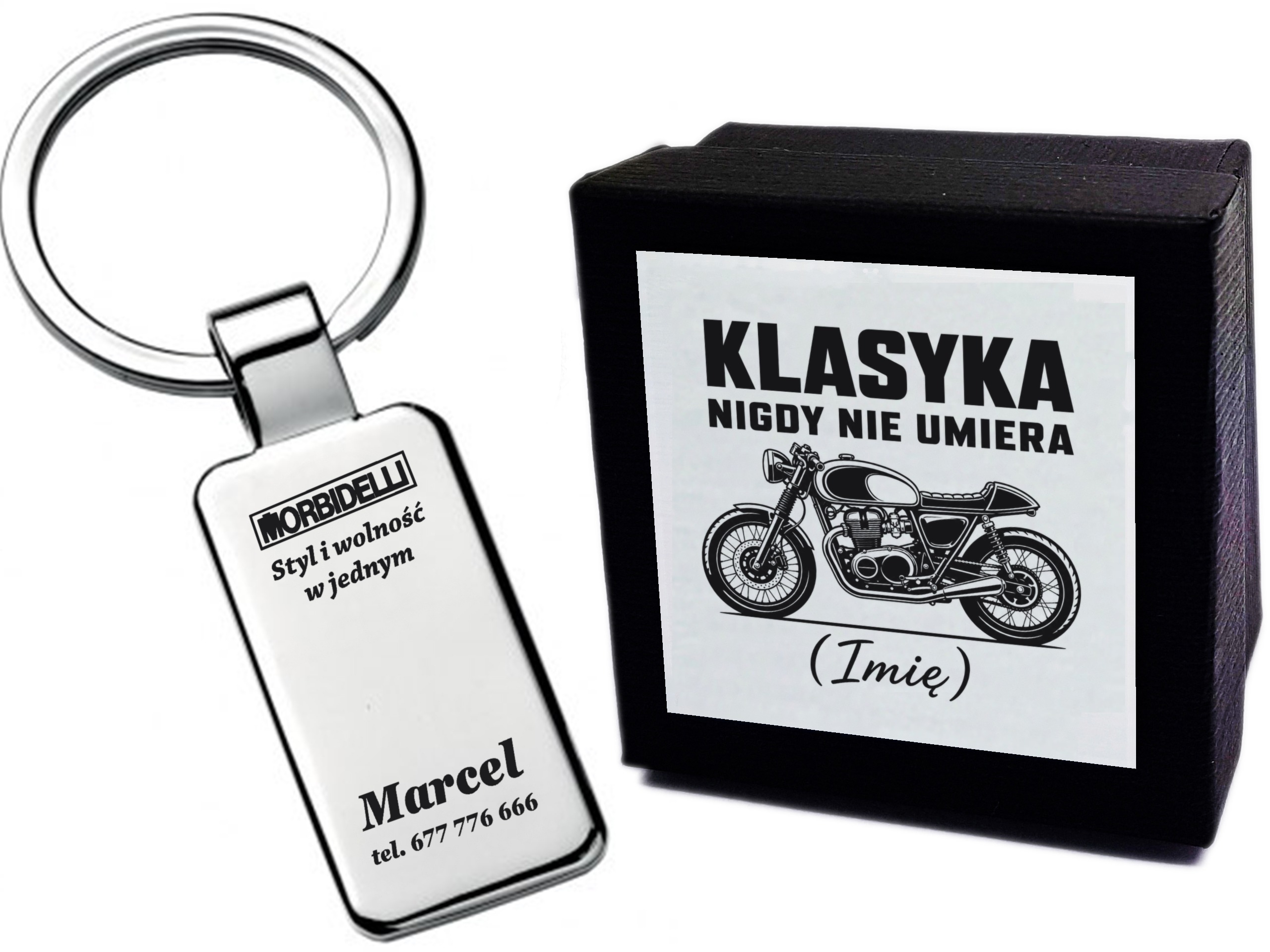 Brelok z grawerem Morbidelli – Styl i wolność w jednym
